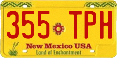 NM license plate 355TPH
