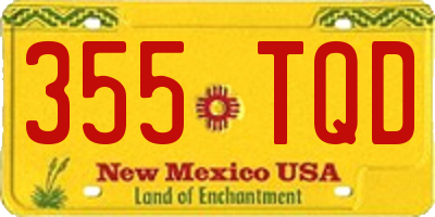 NM license plate 355TQD