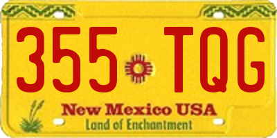 NM license plate 355TQG