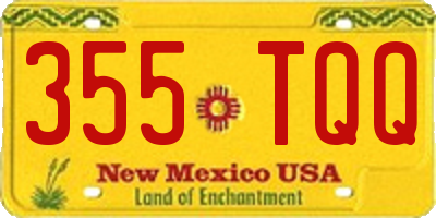 NM license plate 355TQQ