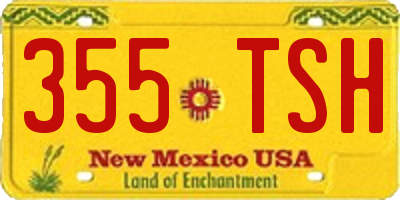 NM license plate 355TSH