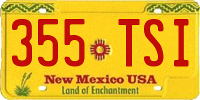 NM license plate 355TSI