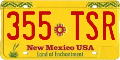 NM license plate 355TSR