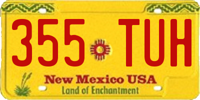 NM license plate 355TUH