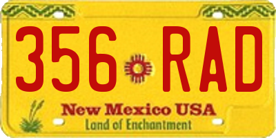 NM license plate 356RAD