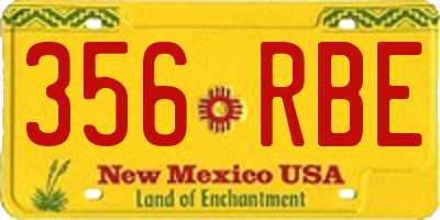 NM license plate 356RBE