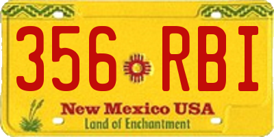 NM license plate 356RBI