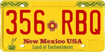 NM license plate 356RBQ