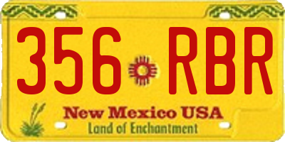 NM license plate 356RBR