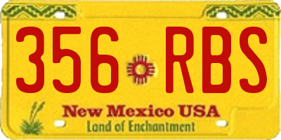 NM license plate 356RBS