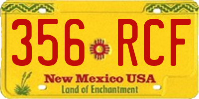 NM license plate 356RCF