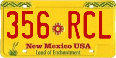 NM license plate 356RCL
