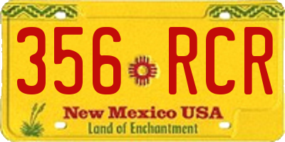 NM license plate 356RCR