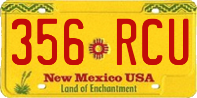 NM license plate 356RCU