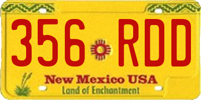 NM license plate 356RDD