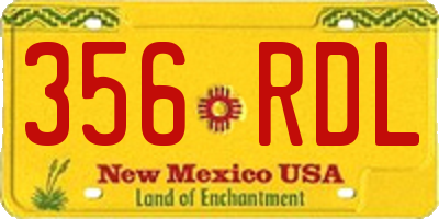 NM license plate 356RDL