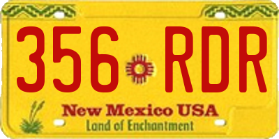 NM license plate 356RDR