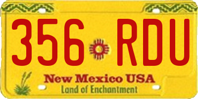 NM license plate 356RDU