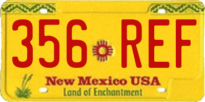 NM license plate 356REF