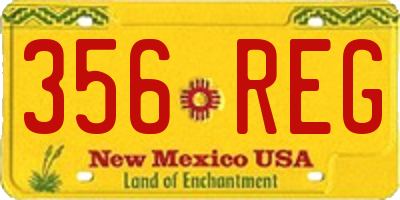 NM license plate 356REG
