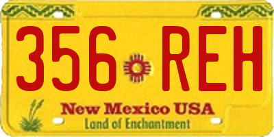 NM license plate 356REH