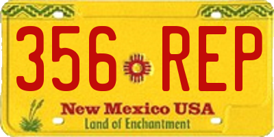 NM license plate 356REP