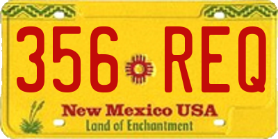NM license plate 356REQ