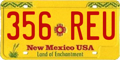 NM license plate 356REU