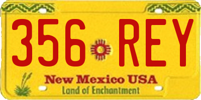 NM license plate 356REY