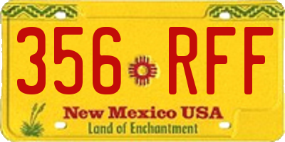 NM license plate 356RFF