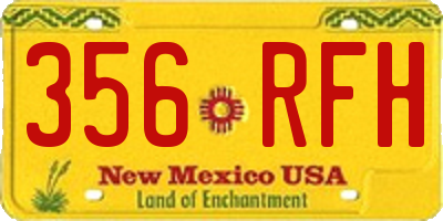NM license plate 356RFH