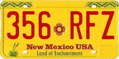 NM license plate 356RFZ