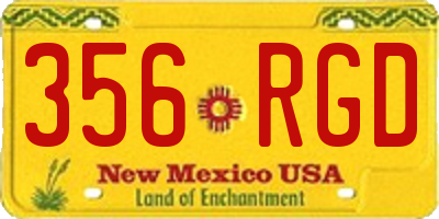 NM license plate 356RGD
