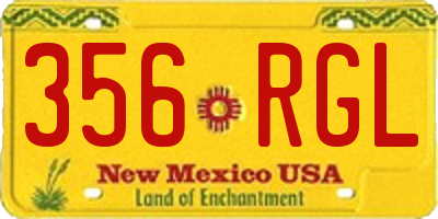 NM license plate 356RGL