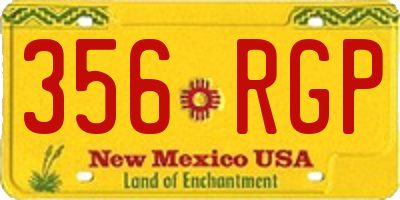 NM license plate 356RGP