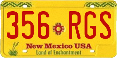 NM license plate 356RGS