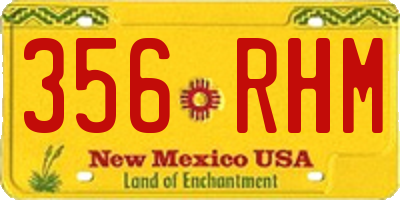 NM license plate 356RHM