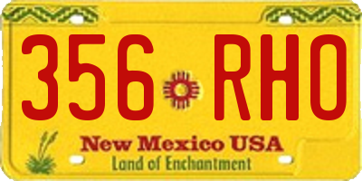 NM license plate 356RHO
