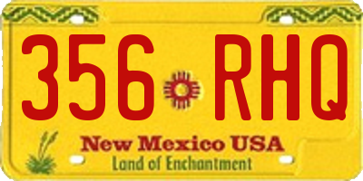 NM license plate 356RHQ