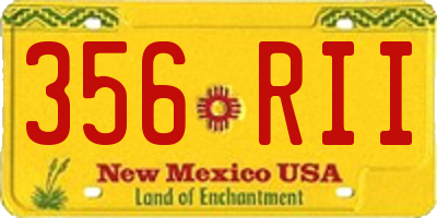 NM license plate 356RII