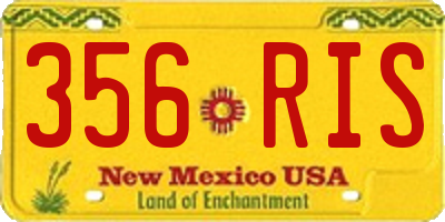 NM license plate 356RIS