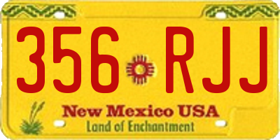 NM license plate 356RJJ