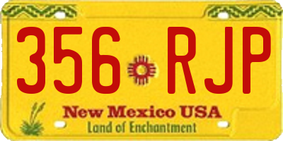 NM license plate 356RJP