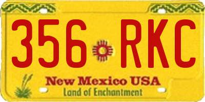 NM license plate 356RKC