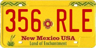 NM license plate 356RLE