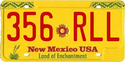 NM license plate 356RLL