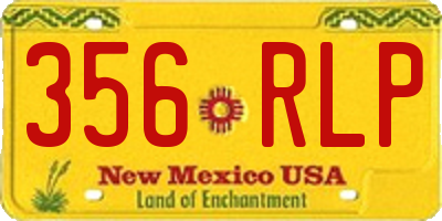 NM license plate 356RLP