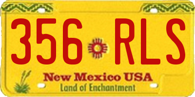NM license plate 356RLS