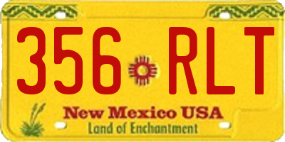 NM license plate 356RLT