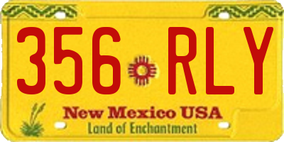 NM license plate 356RLY